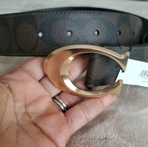 Coach Signature Buckle Belt 38mm